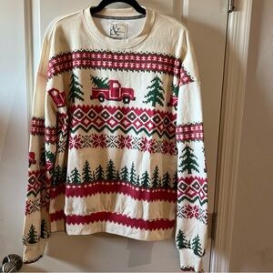 NWT Ampersand Avenue University Pullover Holiday Lane Christmas Sweater